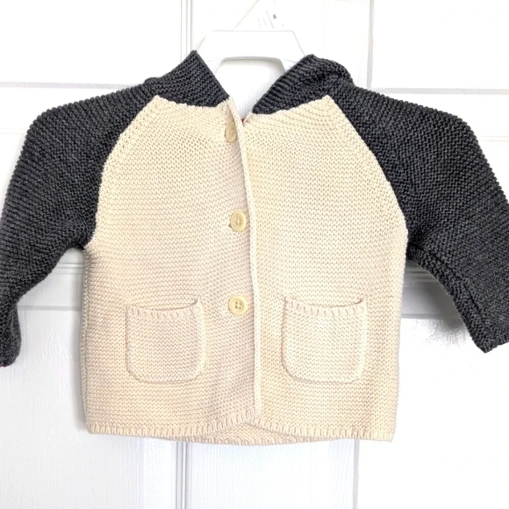 Baby GAP (3-6 Months) Knit Button Down Shark Sweater/Jacket